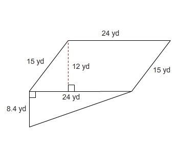 What is the area of the figure below?-example-1