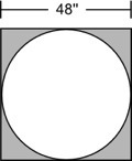 A circle is cut from a square piece of cloth, as shown: A square, one side labeled-example-1