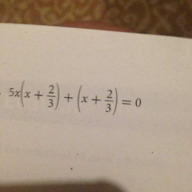 Solve each equation using the distributive property and the zero product property-example-1