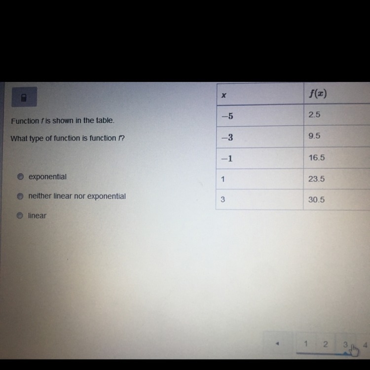 Which type of function is function f ?-example-1