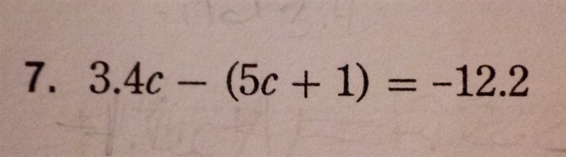 For this question you have to solve for c and show work-example-1