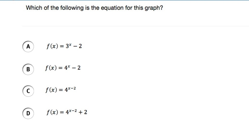 Identify the exponential function graphed in the picture. The picture and the answer-example-2