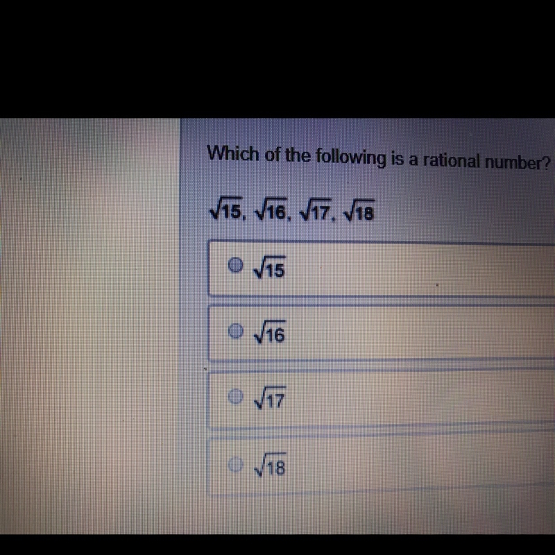 Which of the following is a rational number?-example-1