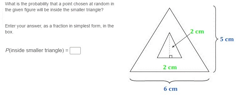 What is the probability that a point chosen at random in the given figure will be-example-1