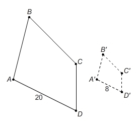 Pre-image ABCD was dilated to produce image A'B'C'D' . What is the scale factor from-example-1