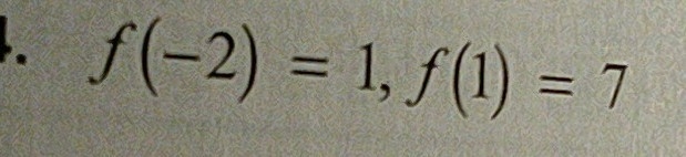 Write a linear function f with given values-example-1