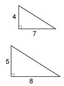 ANSWER FAST PLZZZ Which polygons are congruent? Select each correct answer. Two right-example-2