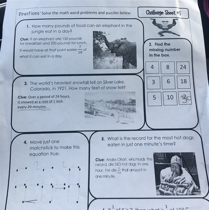 Please help me solve questions #1 & #5 please-example-1