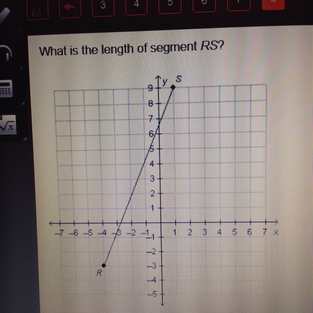 What is the length of segment RS-example-1