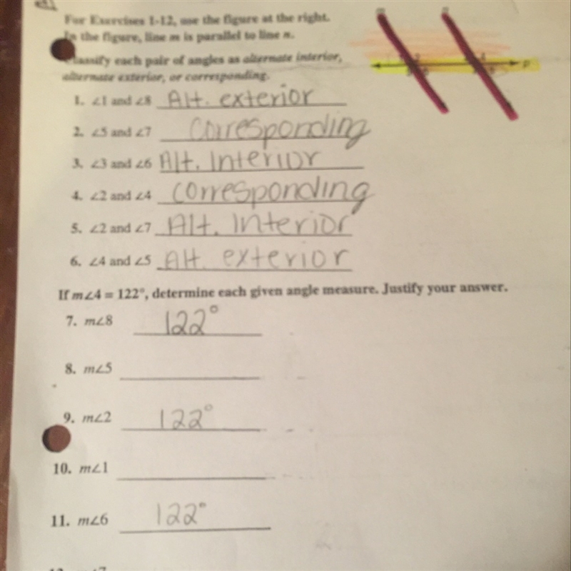 How to determine angle measurements-example-1