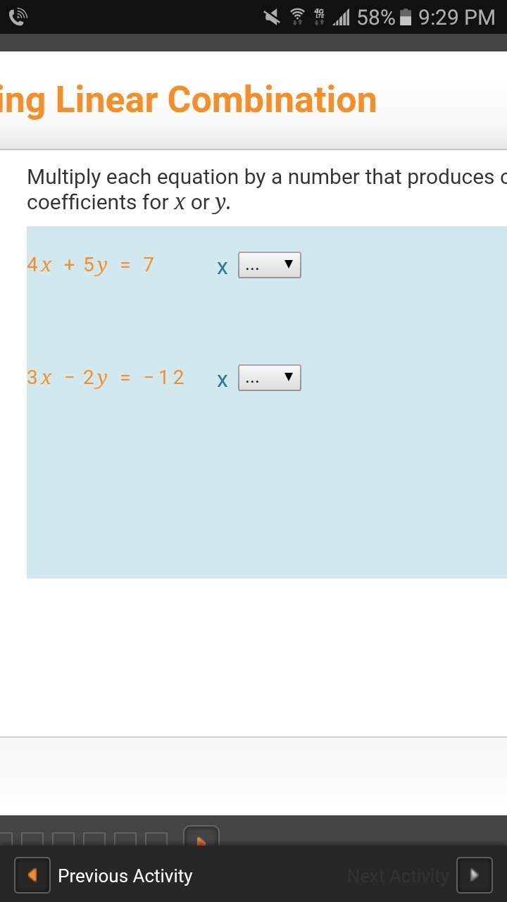 Plz someone help I'm not getting it one but. The options for both of the x' s are-example-1