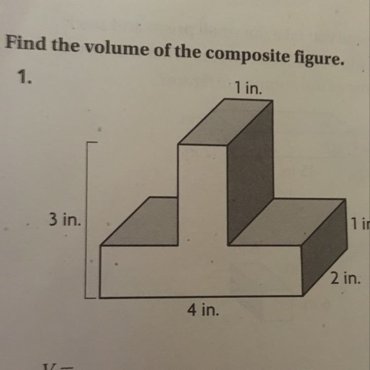 How to find the volume of this composite figure-example-1