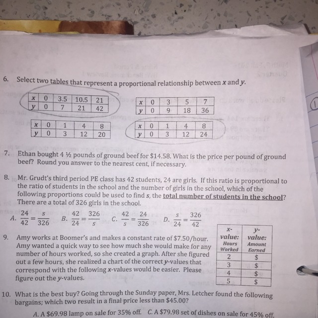 Can someone help me on number 8 please-example-1