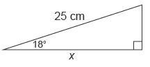 What is the value of x in the triangle?-example-1