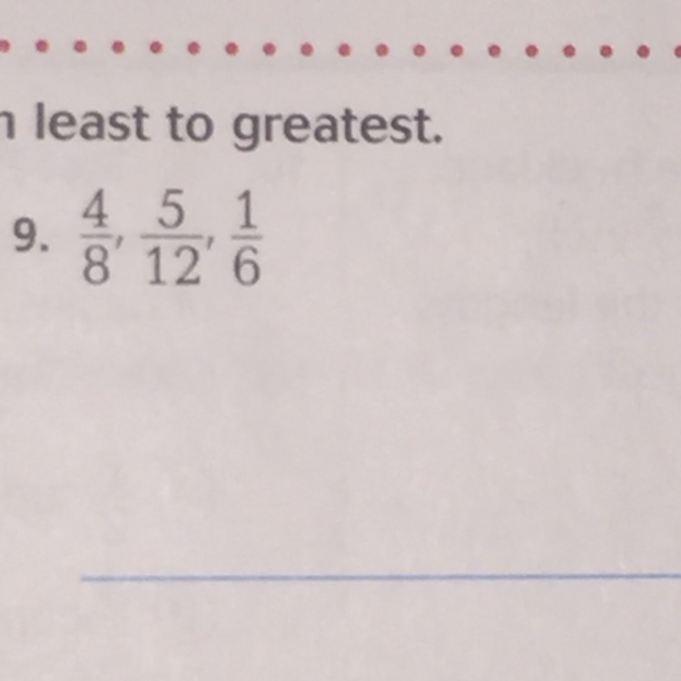 Least to Greatest Show your work-example-1