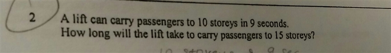 A lift can carry passengers to 10 storeys in 9 seconds-example-1