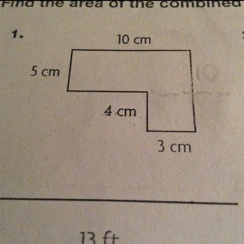 Find the area of the combined rectangle-example-1