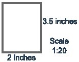 (05.01)A scale drawing of a bathroom is shown below: A rectangle is shown. The length-example-1