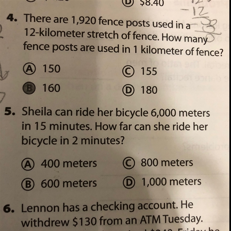 I️ need mayor help on number 5!!!!!! And please show work as well!!-example-1