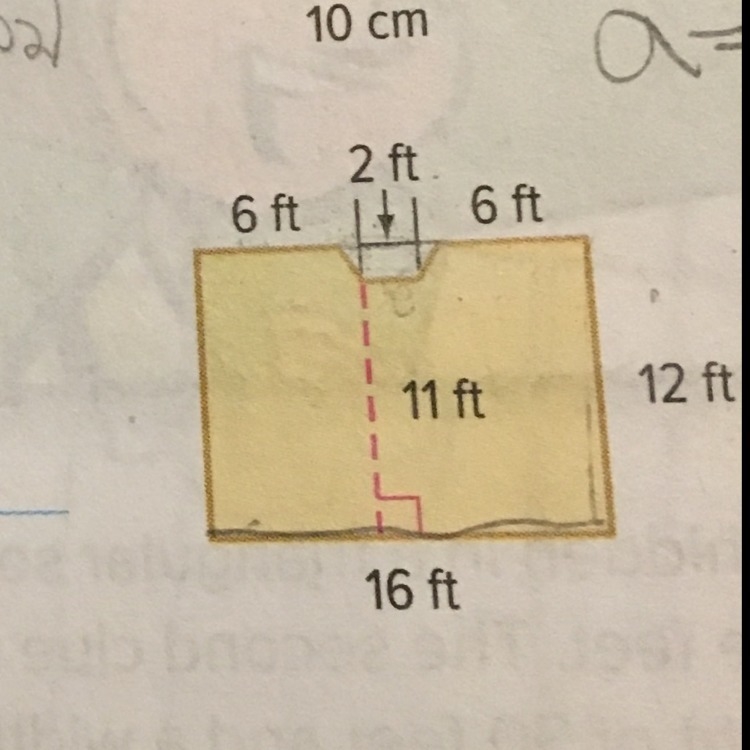 The floor plan of a kitchen is shown at the right. If the entire kitchen floor is-example-1