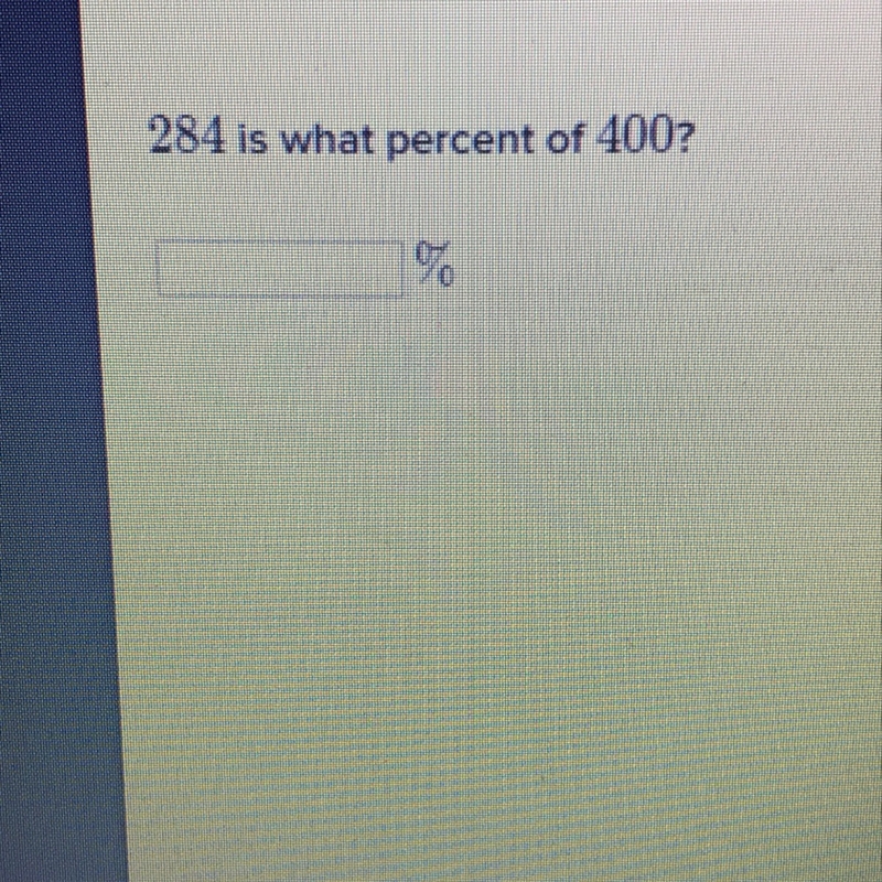 284is what percent of 400?-example-1