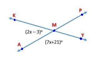 Find the sum of angles KMA and YMA. Please help ASAP and show work so I can understand-example-1