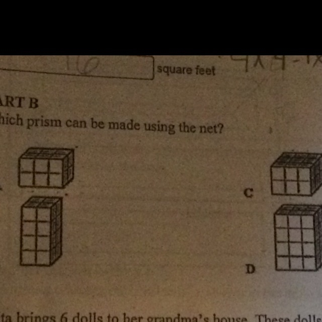 Which prism can be made using the net-example-1