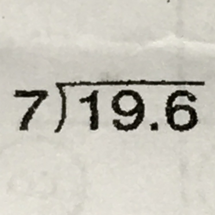 What is 19.6 divided by 7-example-1