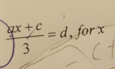 Ax+c/3=d solve for x-example-1