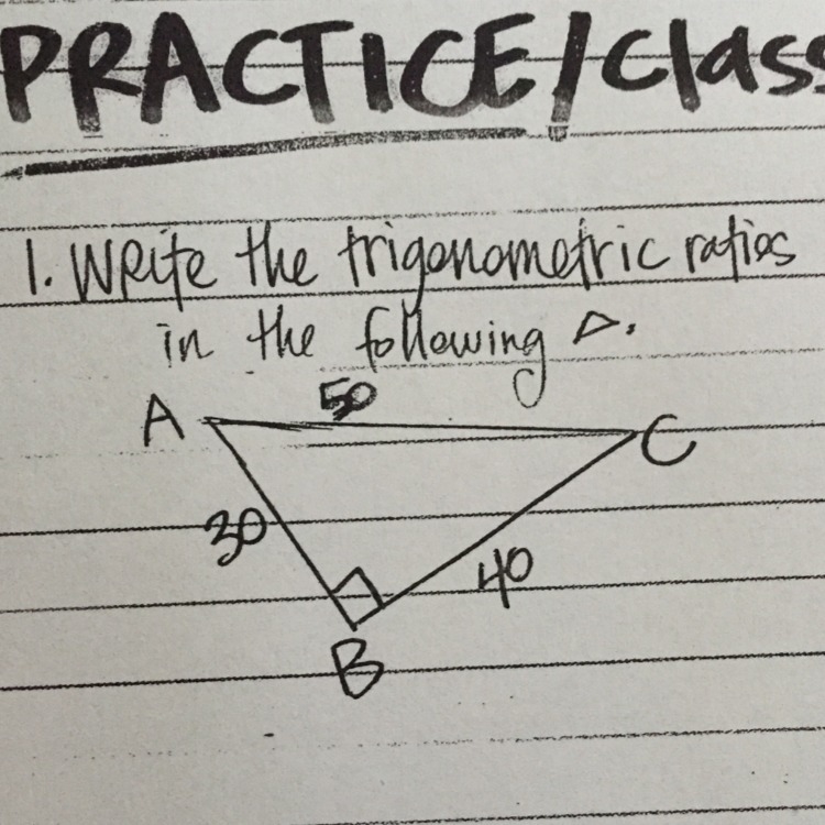 I need help please for trigonometry finding ratios-example-1