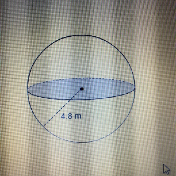 What is the exact volume of the sphere-example-1