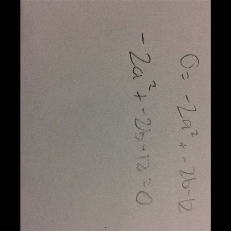 (Quadratic) What is the answer to this quadratic-example-1