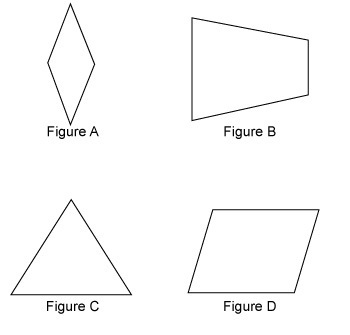 Need answers ASAP Which polygon appears to be regular? Figure A Figure B Figure C-example-1