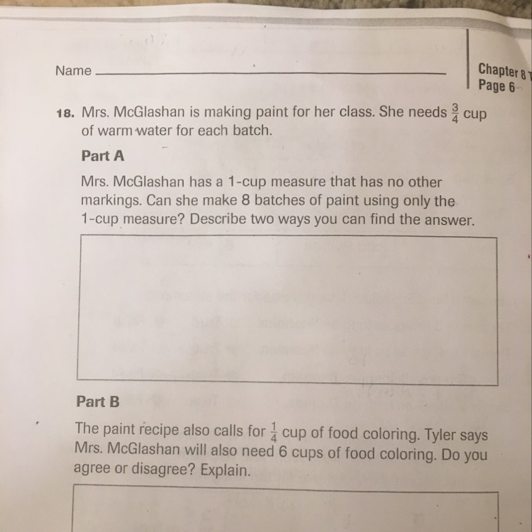 18 I need help on Part A and B and please don't tell me just draw a diagram or a different-example-1