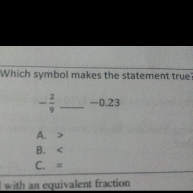 Which symbol makes the statement true-example-1