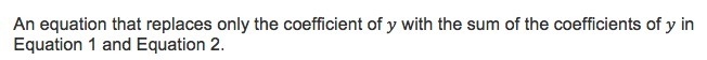 The question is located below and the answers are: A. a multiple of equation one B-example-2