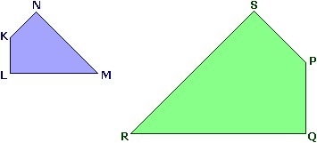 . Figure KLMN and figure PQRS, shown below, are similar figures. If KN = 3 cm, MN-example-1