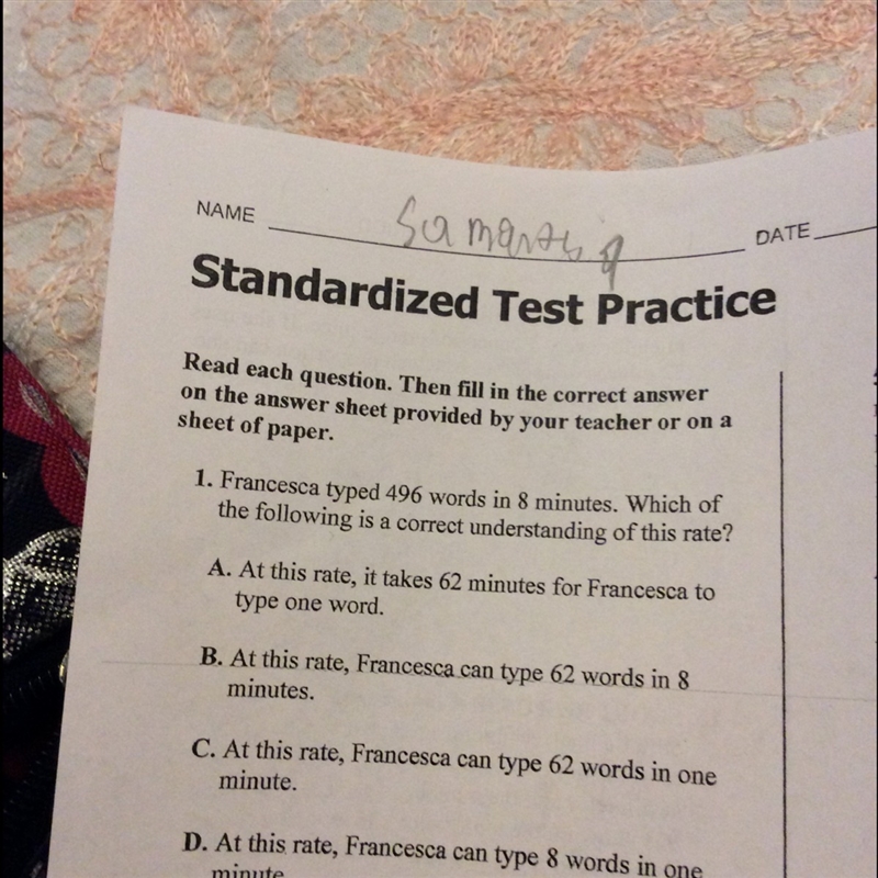 This is easy but I forgot how to solve unit rate plz help and show work number 1-example-1