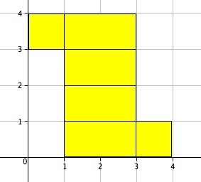 The net of a prism is shown on the coordinate plane. What is the surface area of the-example-1