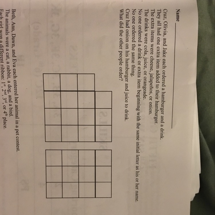 How to fill out the squares-example-1