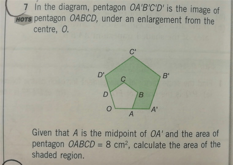 Transformation enlargement How to find the scale factor tho ?-example-1