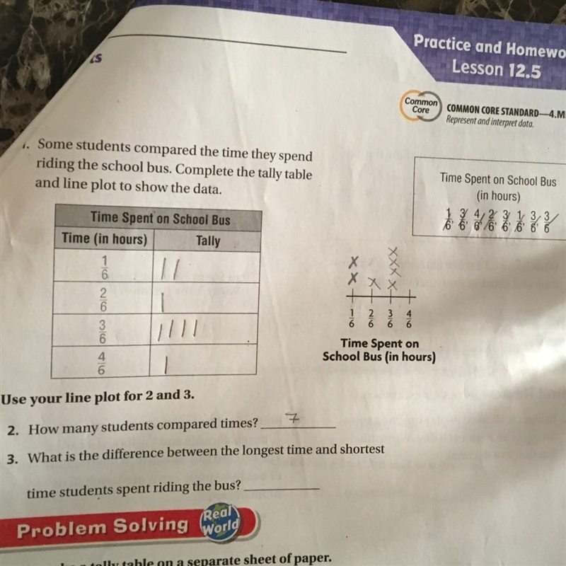 What is the Difference is between the long time and shortest time students spent riding-example-1