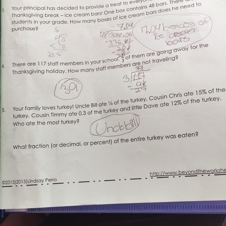 What fraction (or decimal,or percent) of the entire turkey was eaten?-example-1