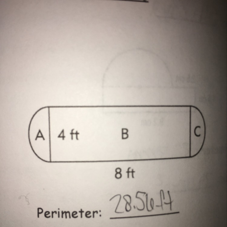 Find the area and perimeter of this irregular figure?-example-1