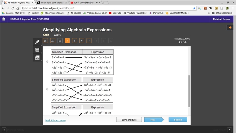 Sahib tried four different solutions to the matching problem. Which of his four answers-example-2