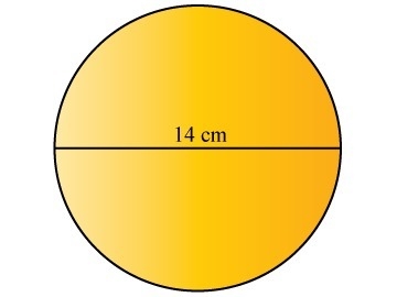 What is the approximate area of the circle shown? Use 3.143.14 to approximate pi. Round-example-1