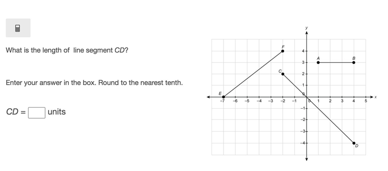 What is the length of line segment CD? Enter your answer in the box. Round to the-example-1