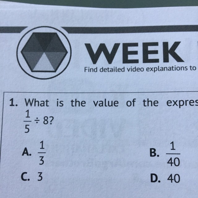 What is 1/5 divided by 8? Show how u did it-example-1