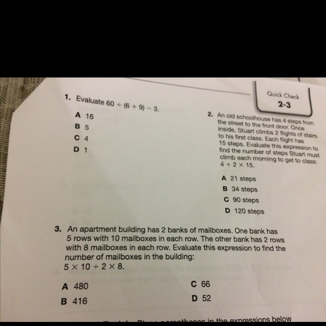 Evaluate 60 divided by 6+9 subtract three-example-1