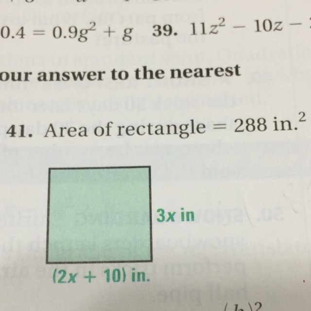 please help me with number 41 i don't know what to do.help me find the value of x-example-1